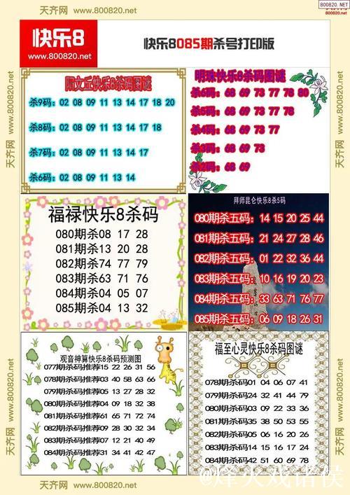 015期耀阳快乐8预测：杀号推荐与分析